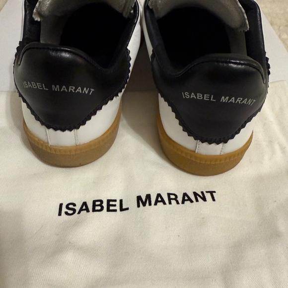 Isabel Marant Beth Suede-Trimmed Leather Sneakers - Picture 5 of 6
